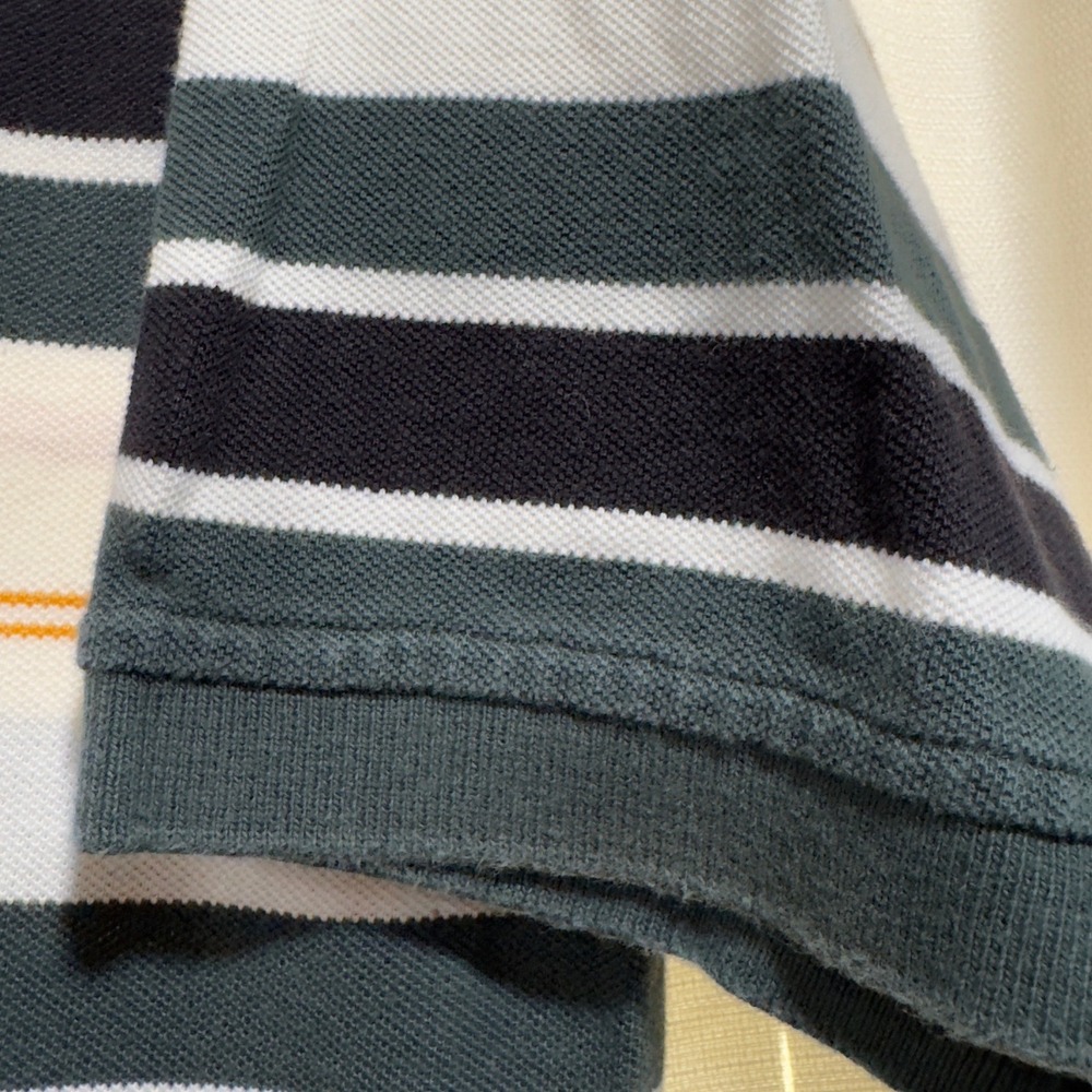 Vintage 90's Tommy Hilfiger Mens XXL Polo Shirt Green Blue White Crest Logo - Picture 6 of 6